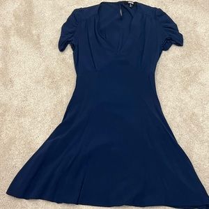 ASOS Royal Blue Size 4 V Neck Mini dress GUC